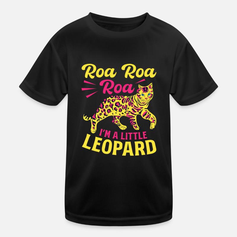 Bengal Katze Leopard Katzenrasse Stubentiger Kinder Funktions-T-Shirt