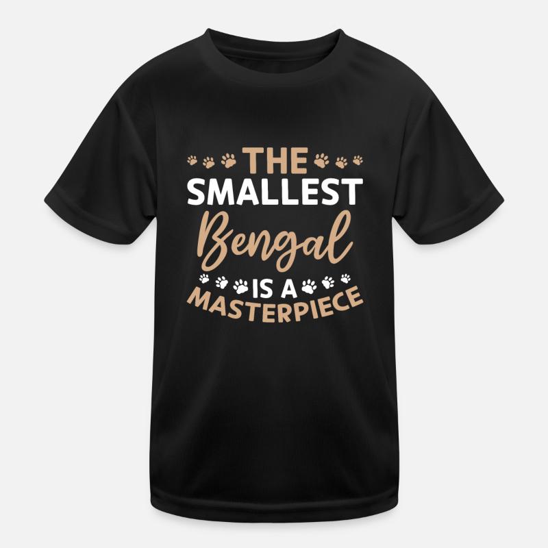 Drôle de race de chat disant chef-d’œuvre du Bengale T-shirt sport Enfant