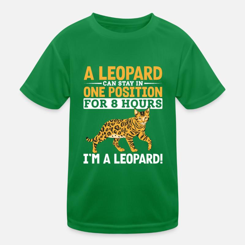 Bengal Katzenrasse Leopard Samtpfote Geschenk Kinder Funktions-T-Shirt
