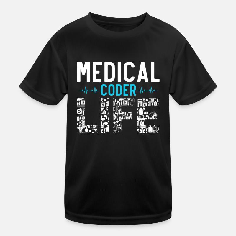 Medizinischer Kodierer Medizinischer Programmierer Kinder Funktions-T-Shirt