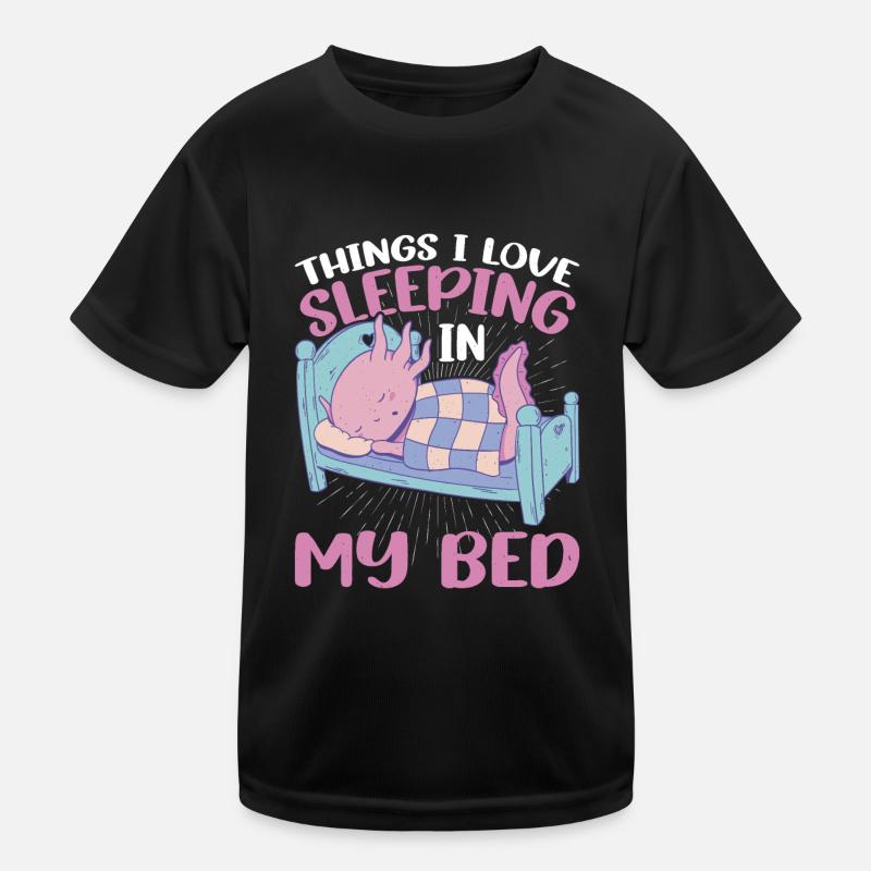 Les choses que j’aime, dormir dans mon lit 10 T-shirt sport Enfant