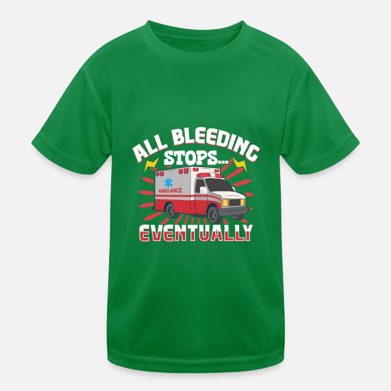 Paramedic First Responder Ambulance Driver Kids Functional T-Shirt