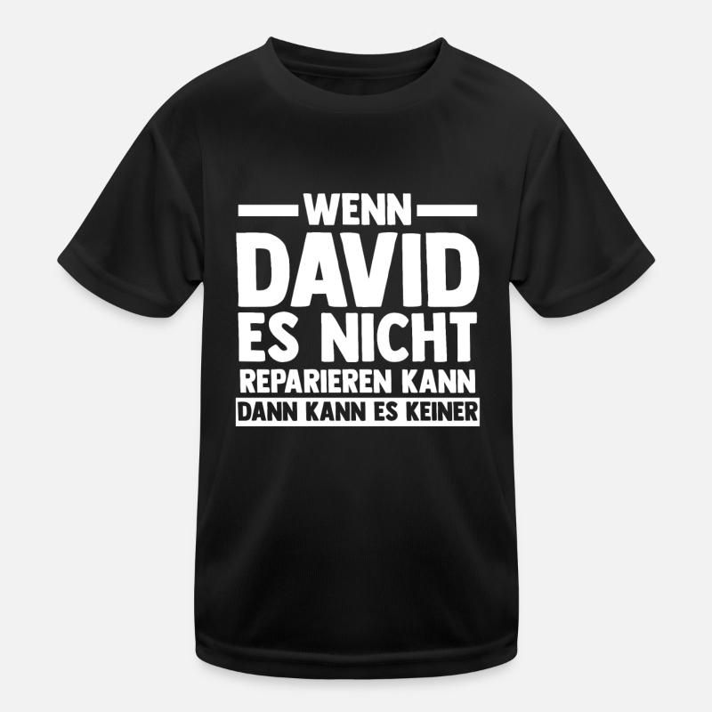 David Kinder Funktions-T-Shirt