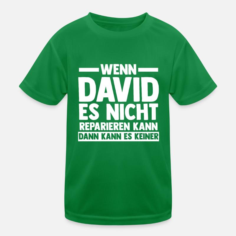 David Kinder Funktions-T-Shirt
