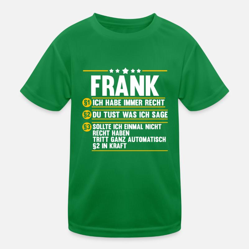 Frank Kinder Funktions-T-Shirt