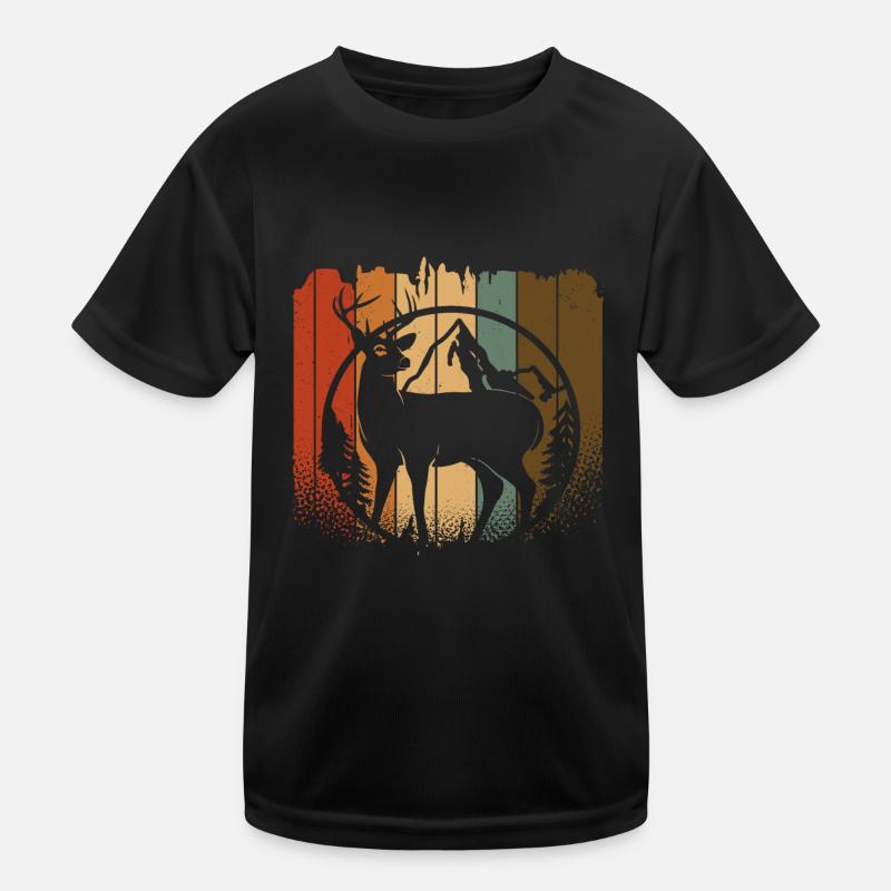 Hirsch Kinder Funktions-T-Shirt