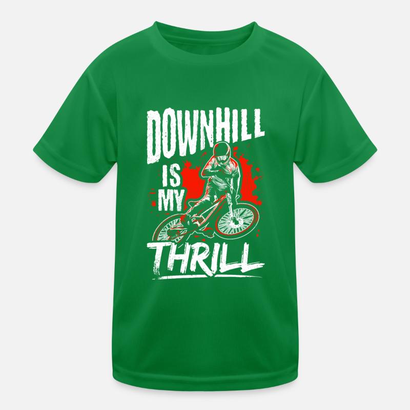 MTB Downhill Biker Mountainbiker Geschenk MTB Bekl Kinder Funktions-T-Shirt