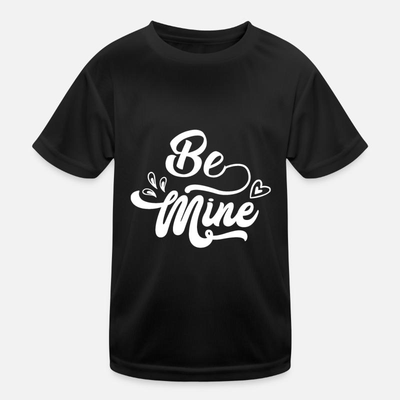 Sei meins - Kinder Funktions-T-Shirt - Schwarz