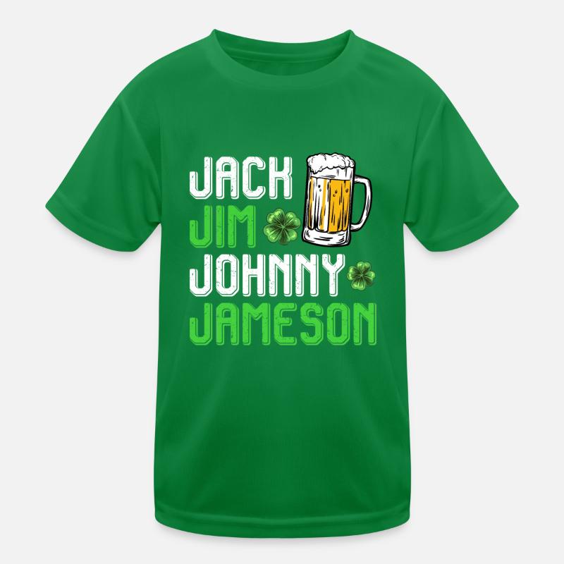 Jack Jim Johnny Jameson Saint-Patrick T-shirt sport Enfant