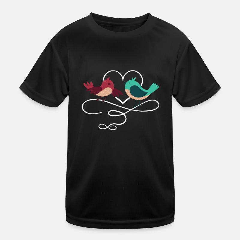 verliebtes Pärchen Kinder Funktions-T-Shirt