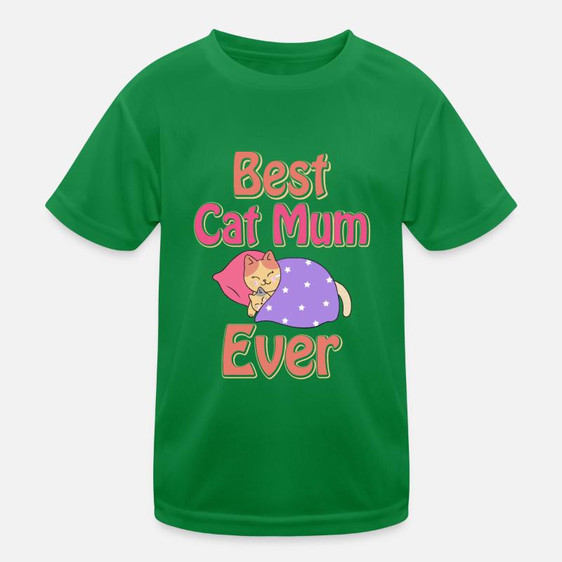 Beste Katzen Mutter Kinder Funktions-T-Shirt