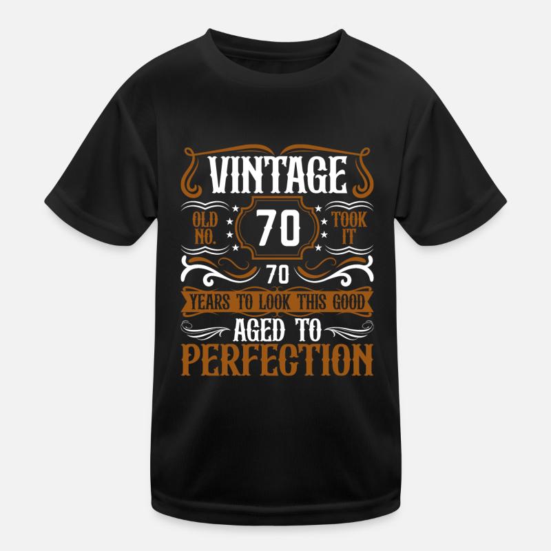 70e anniversaire Vintage Rétro T-shirt sport Enfant