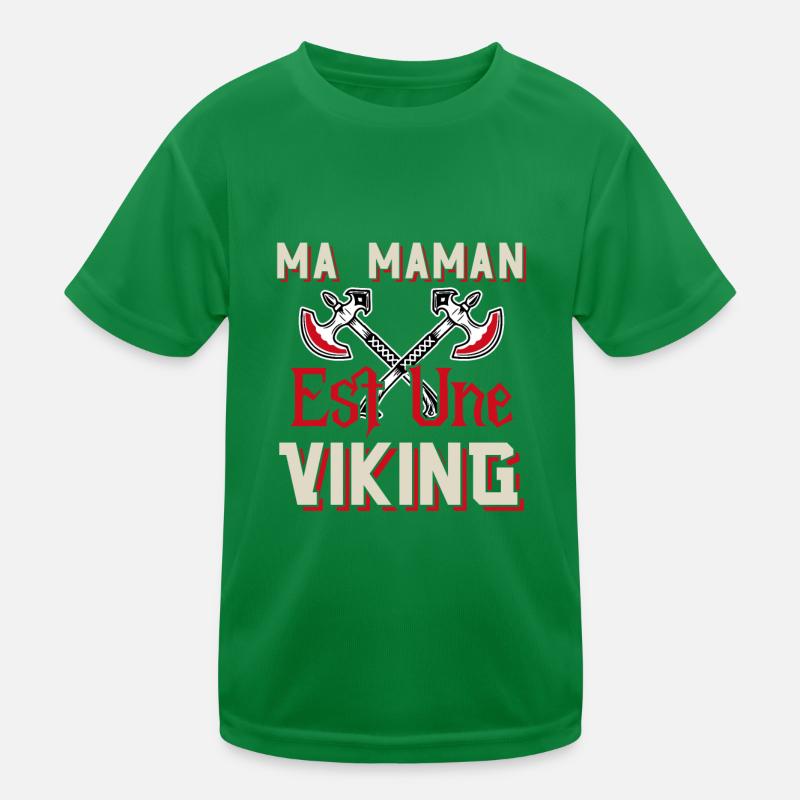 Meine Mutter ist ein Wikinger Kinder Funktions-T-Shirt