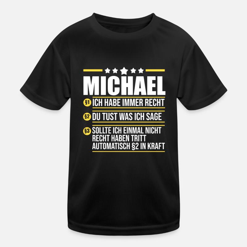 Michael Kinder Funktions-T-Shirt