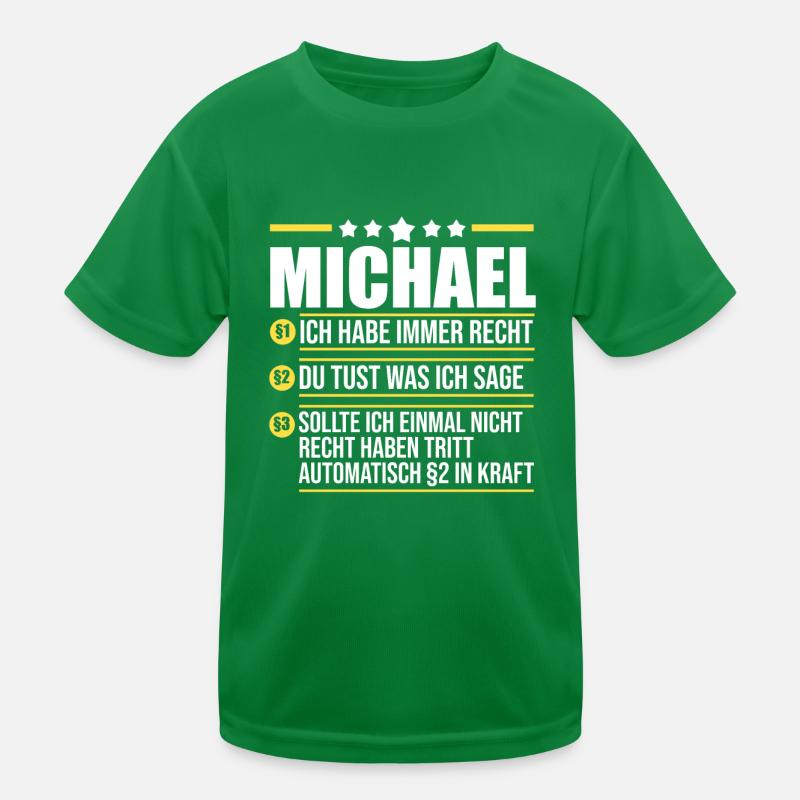 Michael Kinder Funktions-T-Shirt
