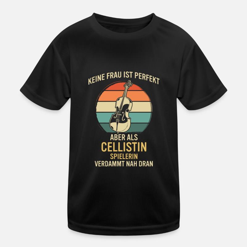 Cello Cellospieler Cellist Kinder Funktions-T-Shirt