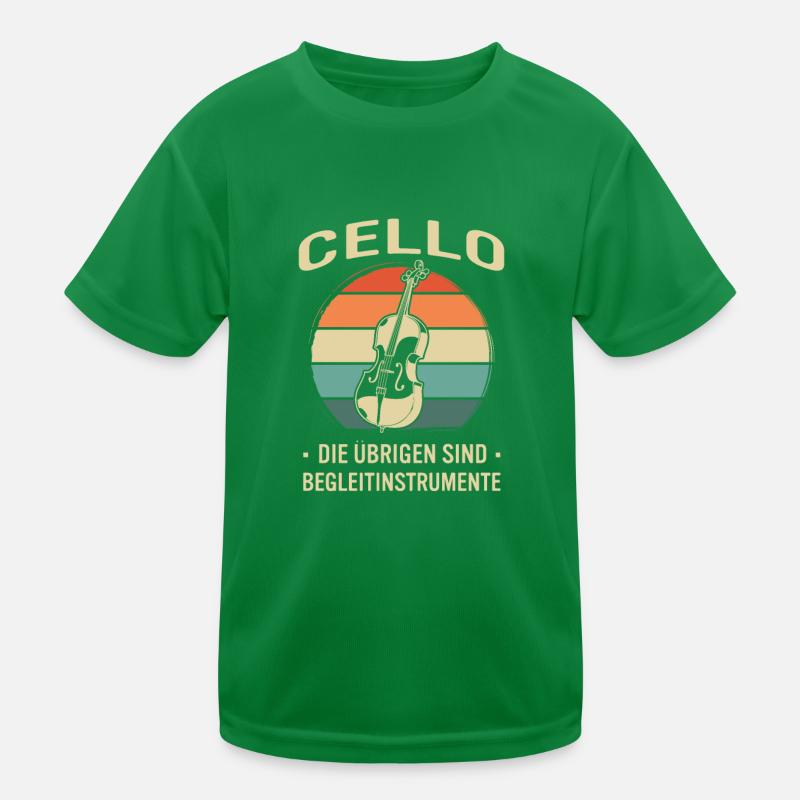 Cello Cellospieler Cellist Kinder Funktions-T-Shirt
