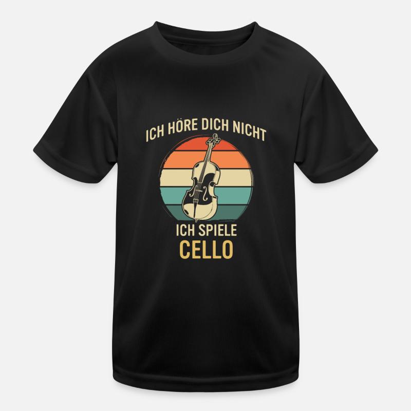 Cello Cellospieler Cellist Kinder Funktions-T-Shirt