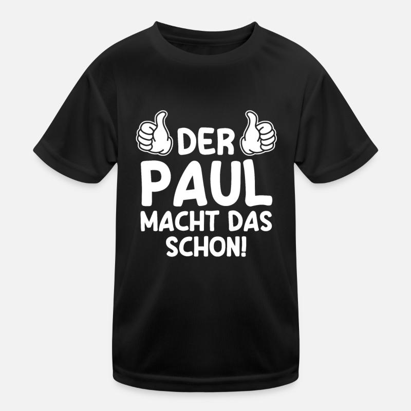 Paul Kinder Funktions-T-Shirt