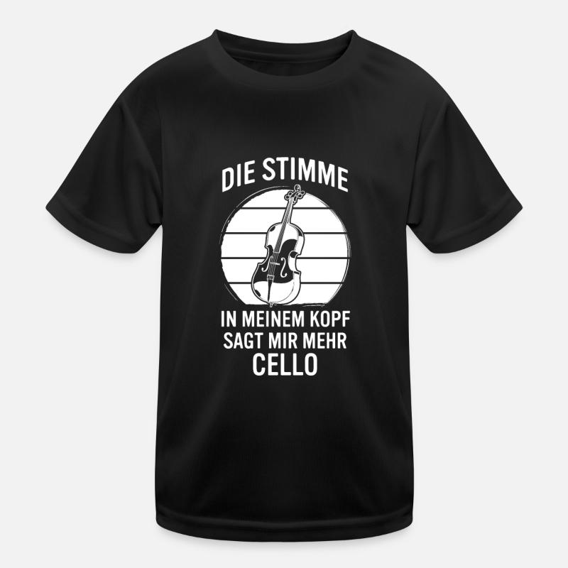 Cello Cellospieler Cellist Kinder Funktions-T-Shirt
