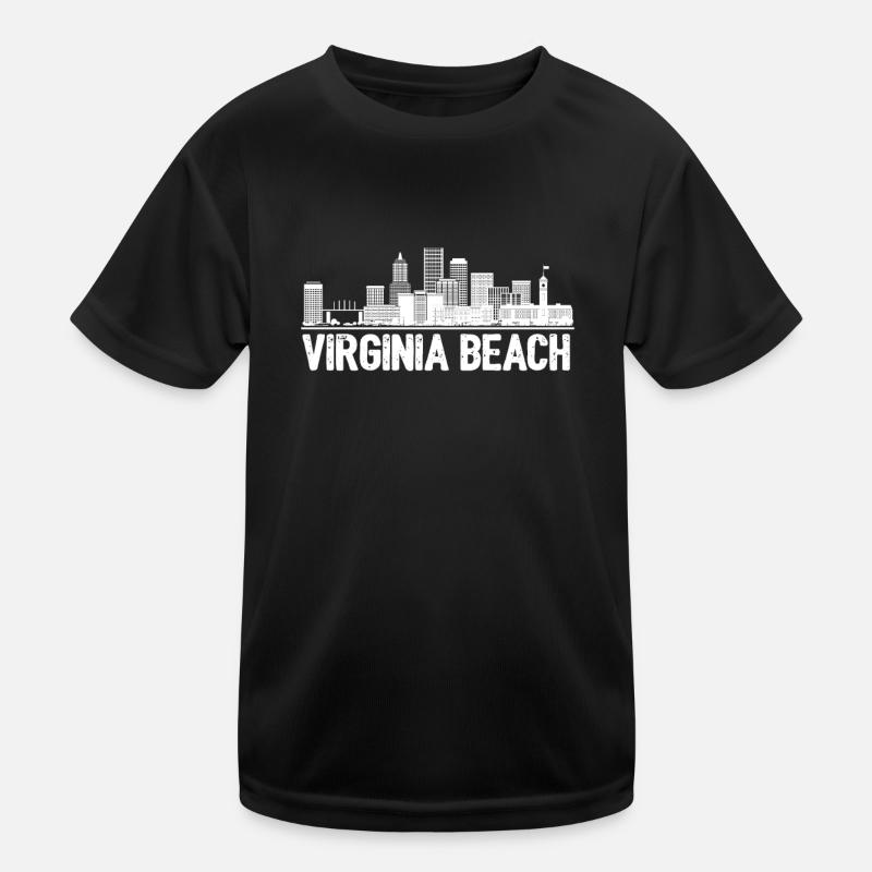 Virginia Beach Skyline Kids Functional T-Shirt