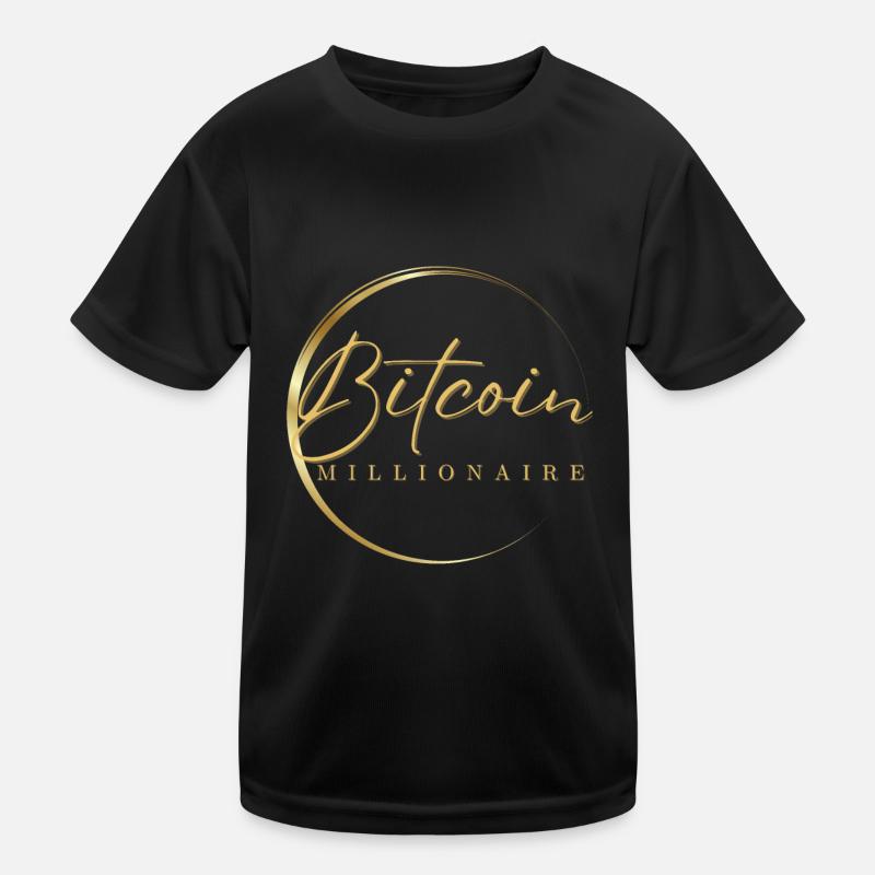 Bitcoin Millionaire Kinder Funktions-T-Shirt