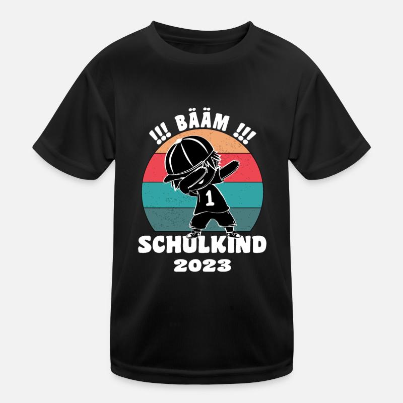 Bääm! Schulkind 2023 Einschulung Schulanfang Kinder Funktions-T-Shirt