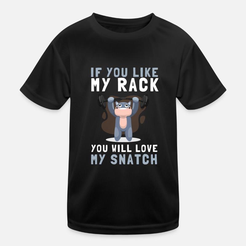 Weight Lifting Power Snatch Kinder Funktions-T-Shirt