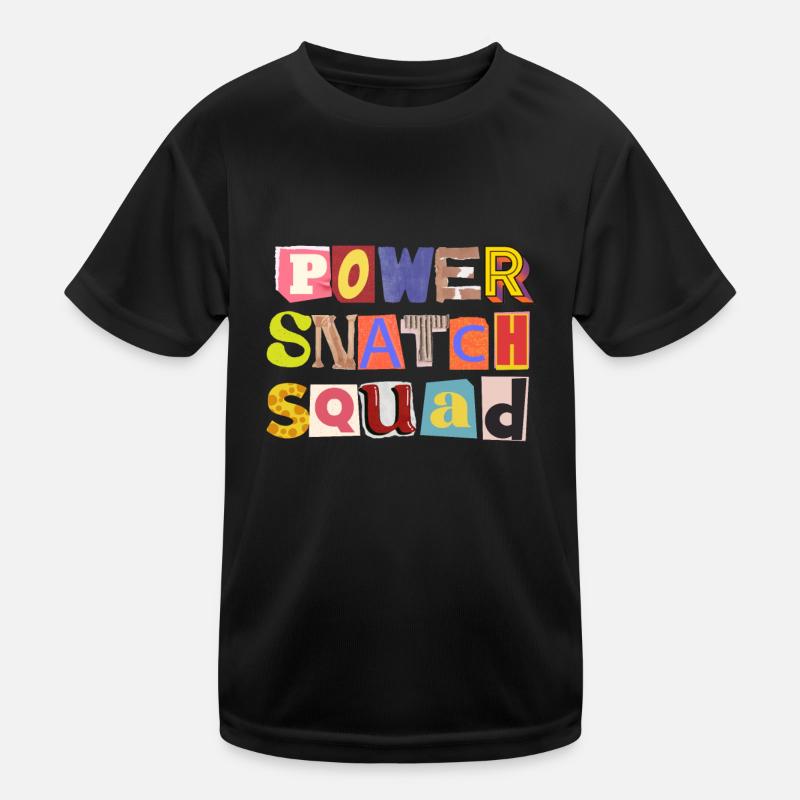 Weight Lifting Power Snatch Kinder Funktions-T-Shirt