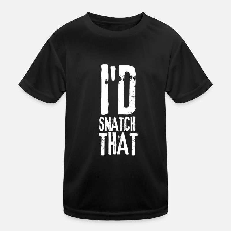 Weight Lifting Power Snatch Kinder Funktions-T-Shirt