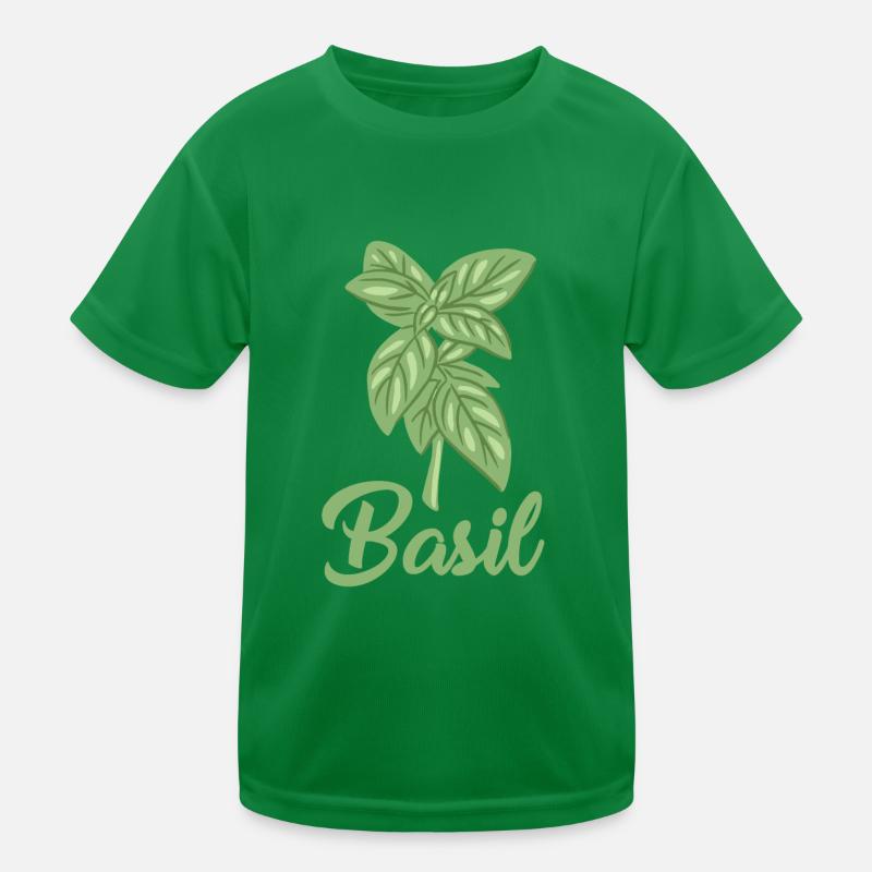 Basilikum Kinder Funktions-T-Shirt