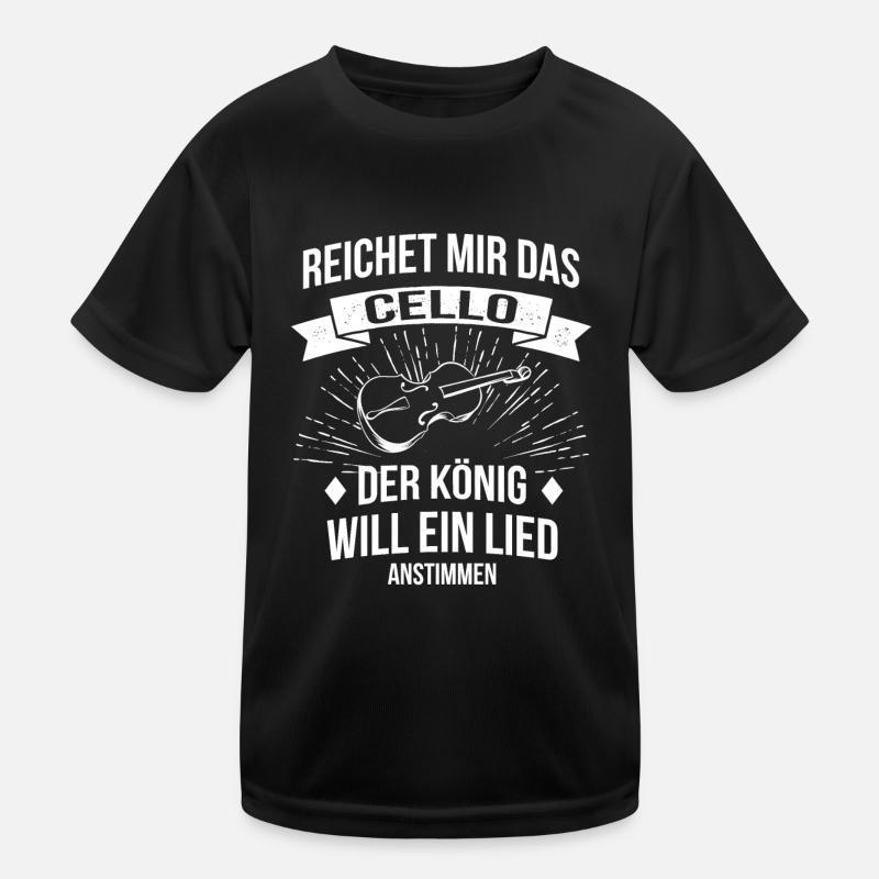 Cello Cellospieler Cellist Kinder Funktions-T-Shirt
