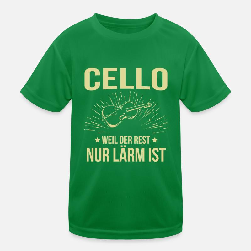 Cello Cellospieler Cellist Kinder Funktions-T-Shirt