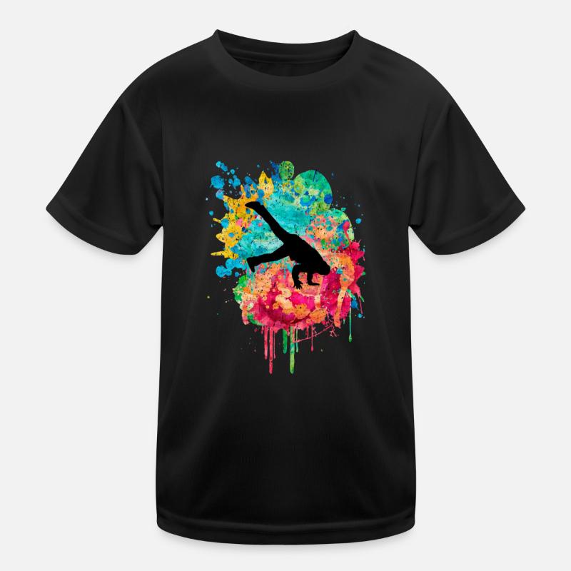 Breakdance Breakdancer PopArt Kids Functional T-Shirt