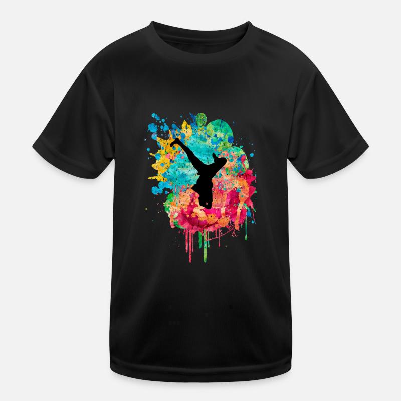 Breakdance Breakdancer PopArt Kids Functional T-Shirt