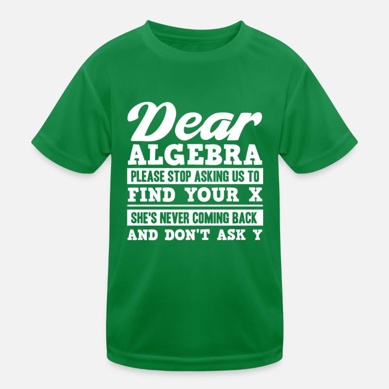Algèbre, Analyse, Science, Mathématiques T-shirt sport Enfant