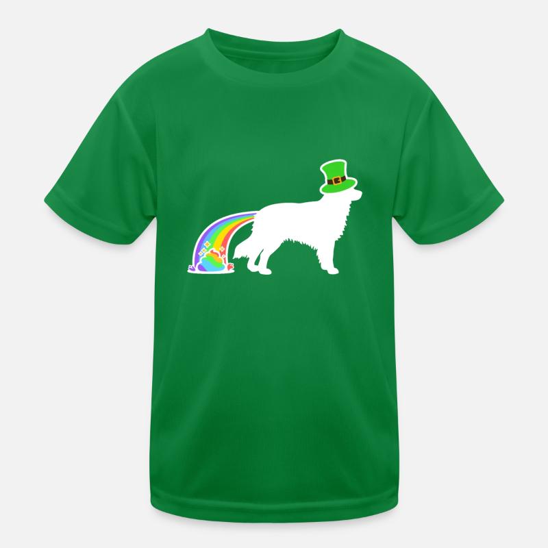 St. Patricks Dog - Australischer Schäferhund Kinder Funktions-T-Shirt