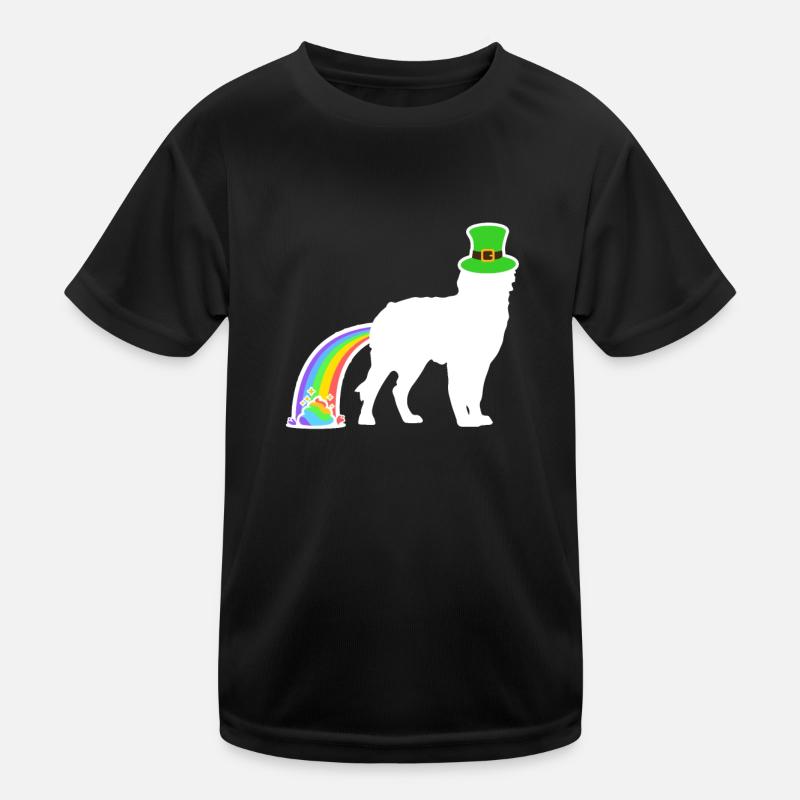 St. Patricks Hund - Bernedoodle Kinder Funktions-T-Shirt
