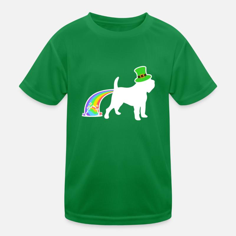 St. Patricks Hund - Brüssel Griffon Kinder Funktions-T-Shirt