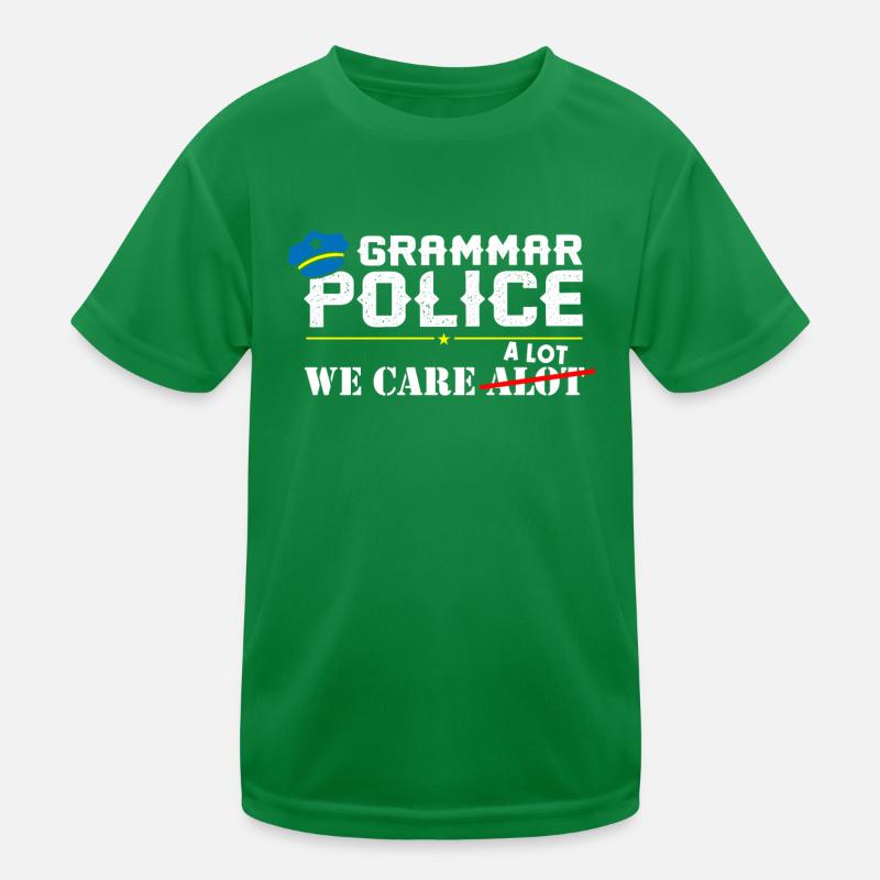 Grammatikpolizei - Englischlehrer Kinder Funktions-T-Shirt