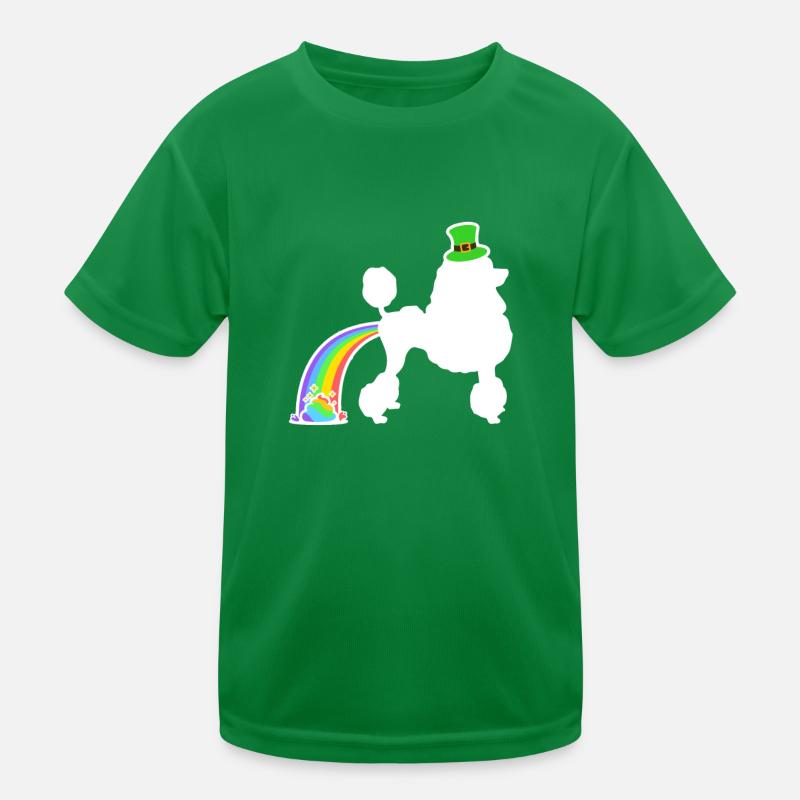 St. Patrick's Dog - Pudel Kinder Funktions-T-Shirt