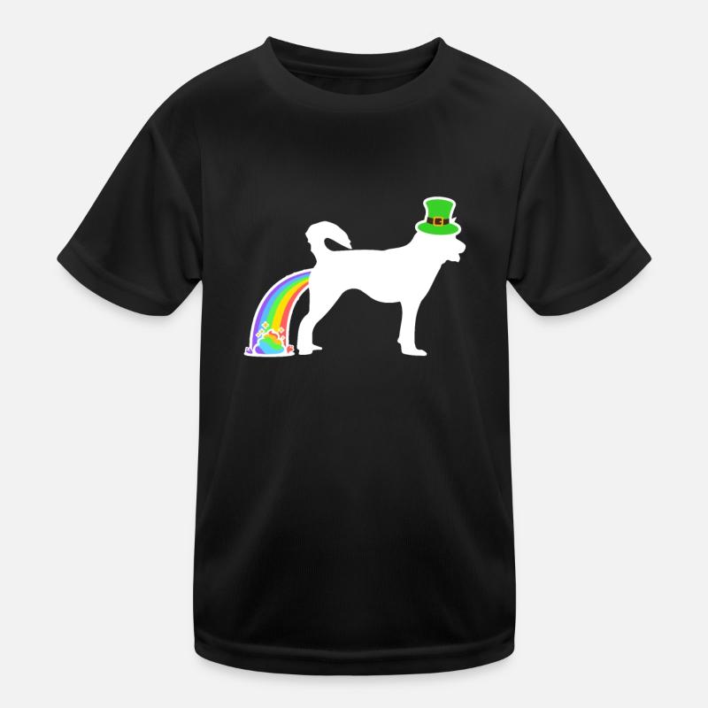St. Patrick's Dog - Siberian Husky Kinder Funktions-T-Shirt