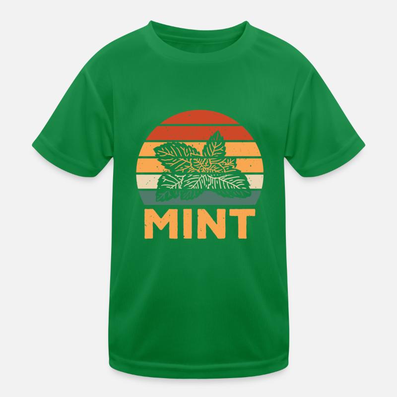 Retro Mint Design Kinder Funktions-T-Shirt