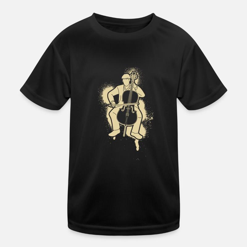 Cello Cellospieler Cellist Kinder Funktions-T-Shirt