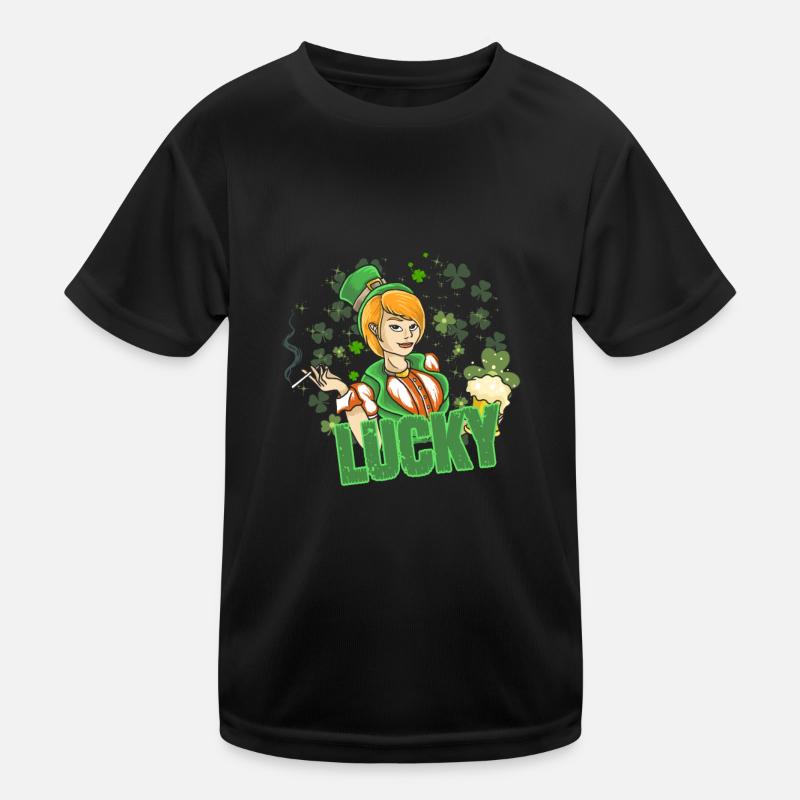 St Paddy's St Patricksday St Patrick Day - Kids Functional T-Shirt - black