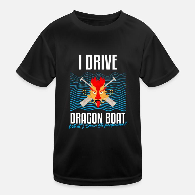 Course de bateaux chinois pour les entraîneurs de bateaux-dragons T-shirt sport Enfant