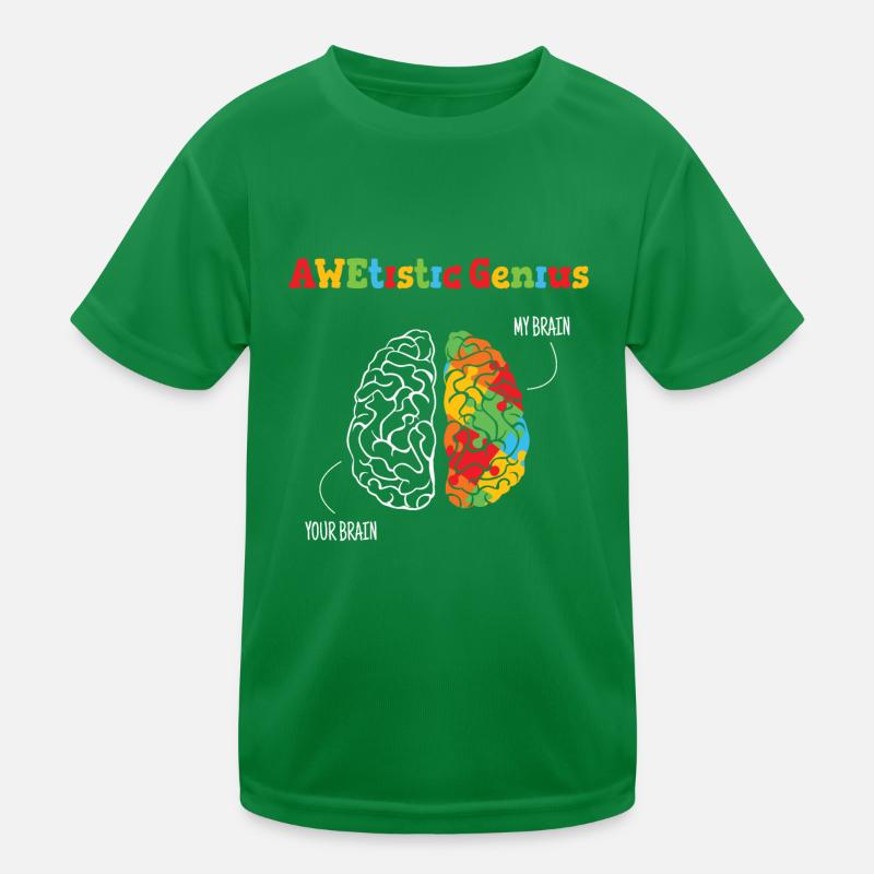 Genius Gehirn Puzzle Autismus Bewusstsein Kinder Funktions-T-Shirt