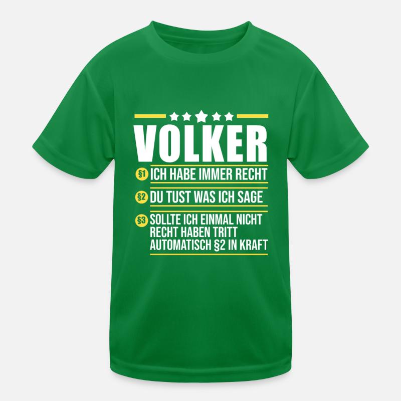 Volker Kinder Funktions-T-Shirt