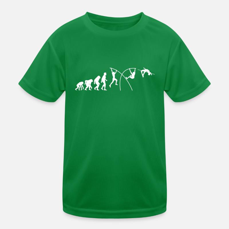 Évolution amusante du saut à la perche pour le saut à la perche Athle T-shirt sport Enfant