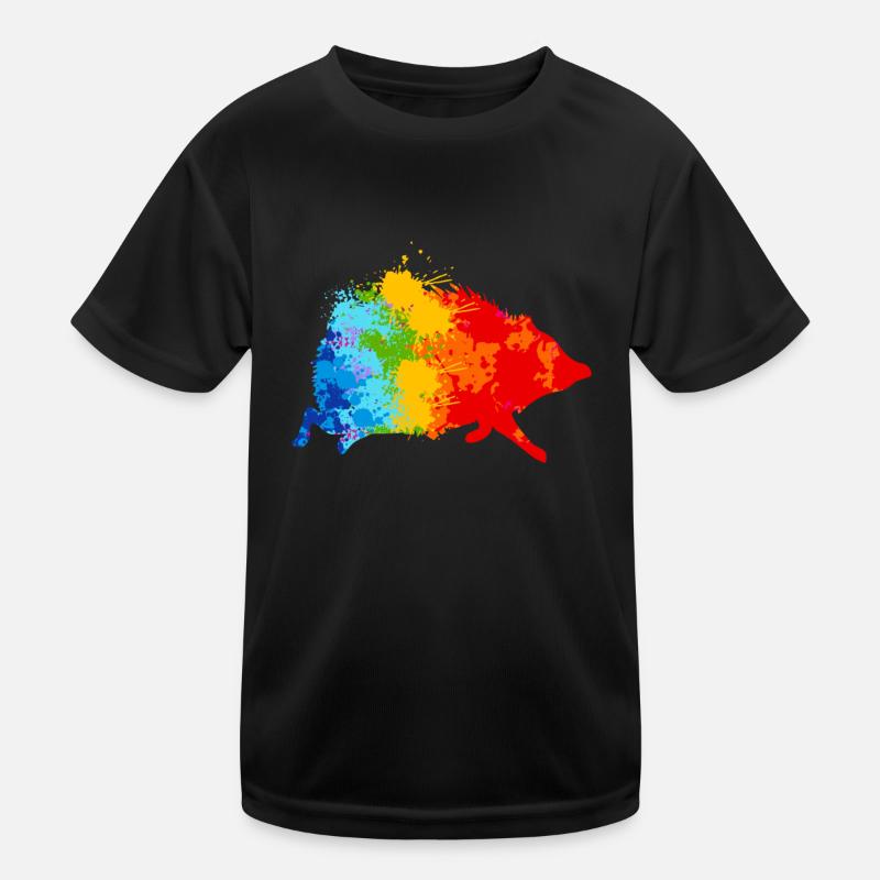 Hérisson Splash Art Animal Lovers T-shirt sport Enfant